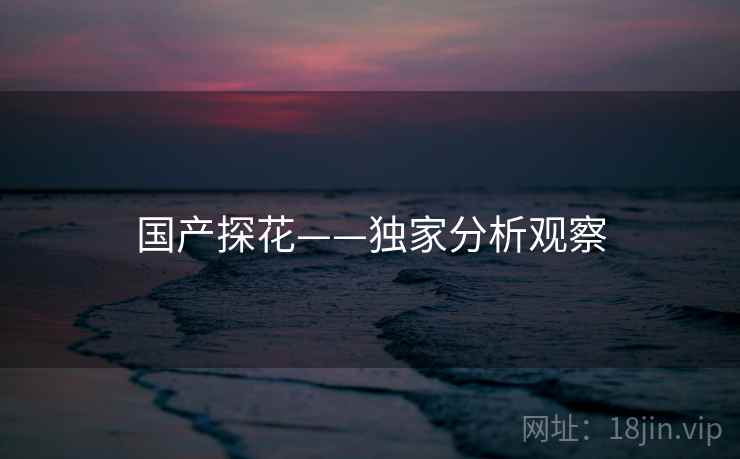 国产探花——独家分析观察